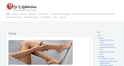Desktop Screenshot of drradhakrishnan.com