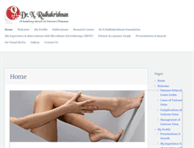 Tablet Screenshot of drradhakrishnan.com